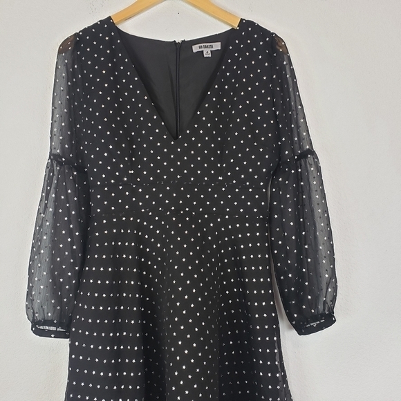 BB Dakota star foil printed chiffon dress - Picture 4 of 9